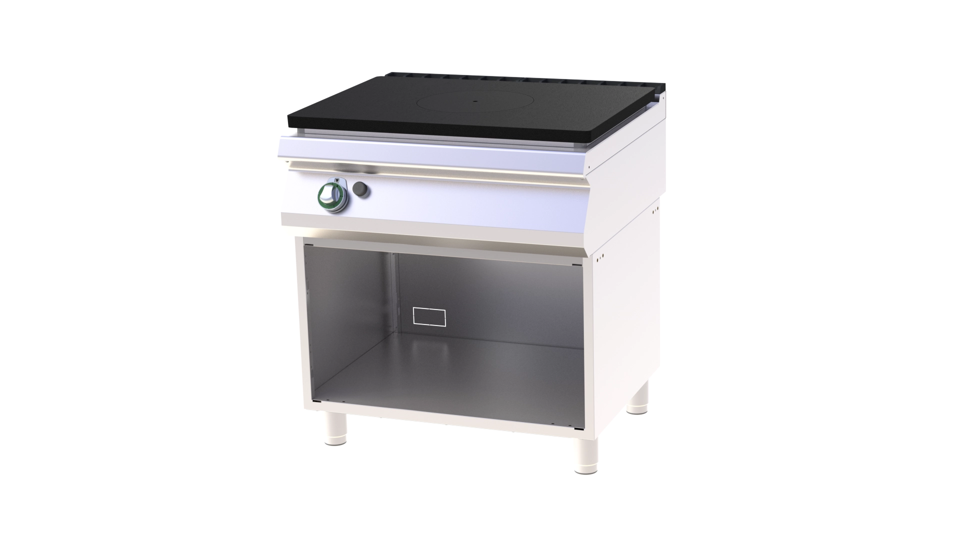 Bild von Grillplattenherd mit Unterbau